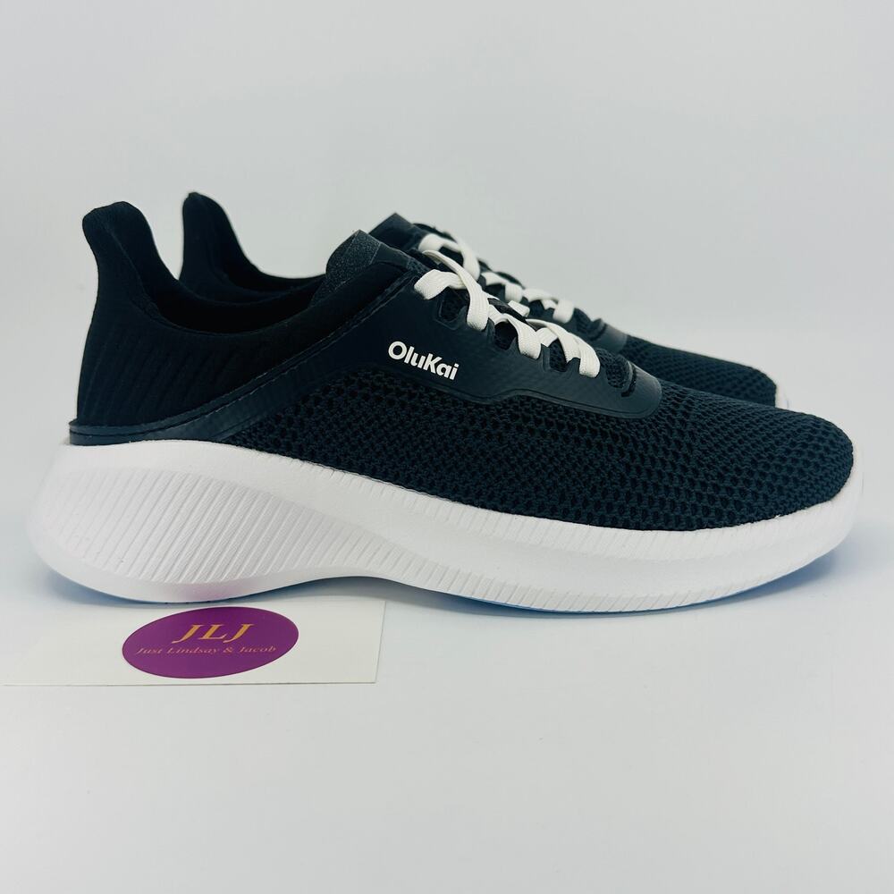 OluKai Women's Island Hopper Lava Rock Knit Lightweight Travel Sneakers Size 5